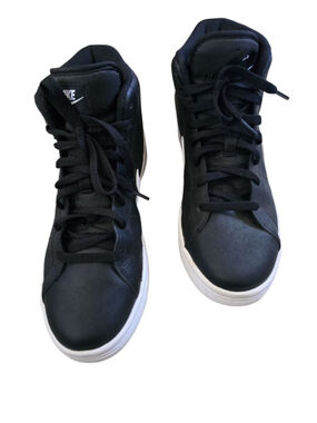 Men's Nike Black & White High-Top Sneakers Size 9.5